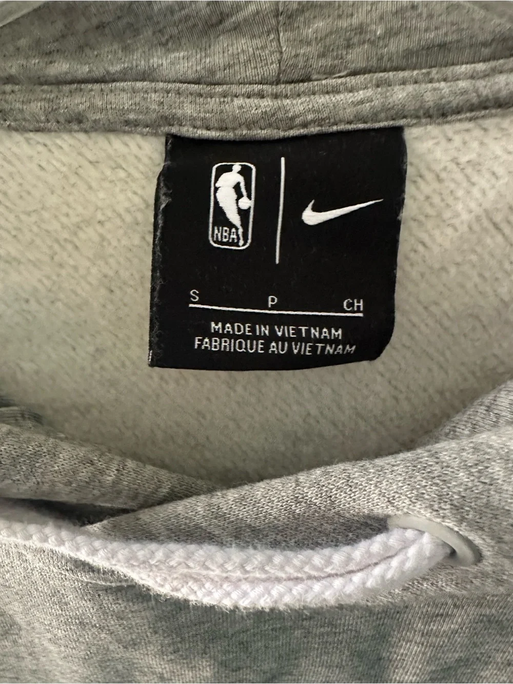 Nike Men’s Gray Pullover Hoodie with Blue Bridge Logo
